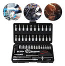 🧰 Caja de Llaves de Tubo 46 Piezas 🔧 – Kit Completo, Duradero y Listo para Cualquier Trabajo